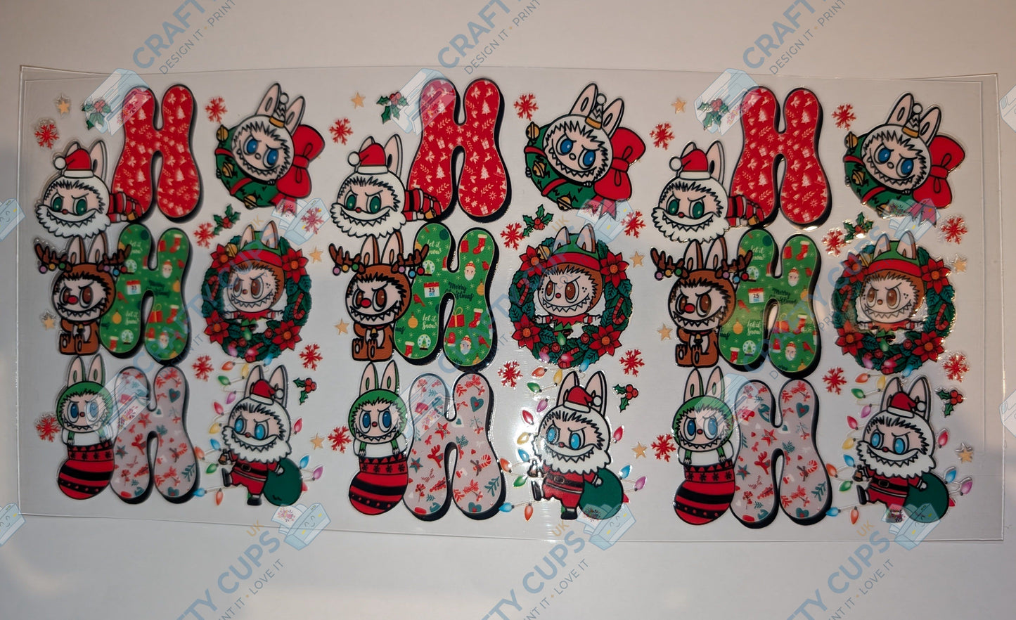 Christmas 16oz UVDTF Wraps