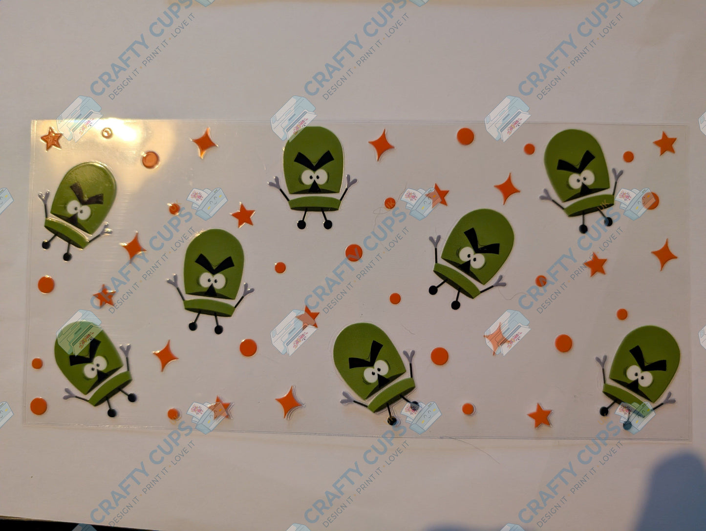 Hap Hacklebee 16oz UVDTF Wrap – Vibrant Full Wrap for Libbey Glass Cans