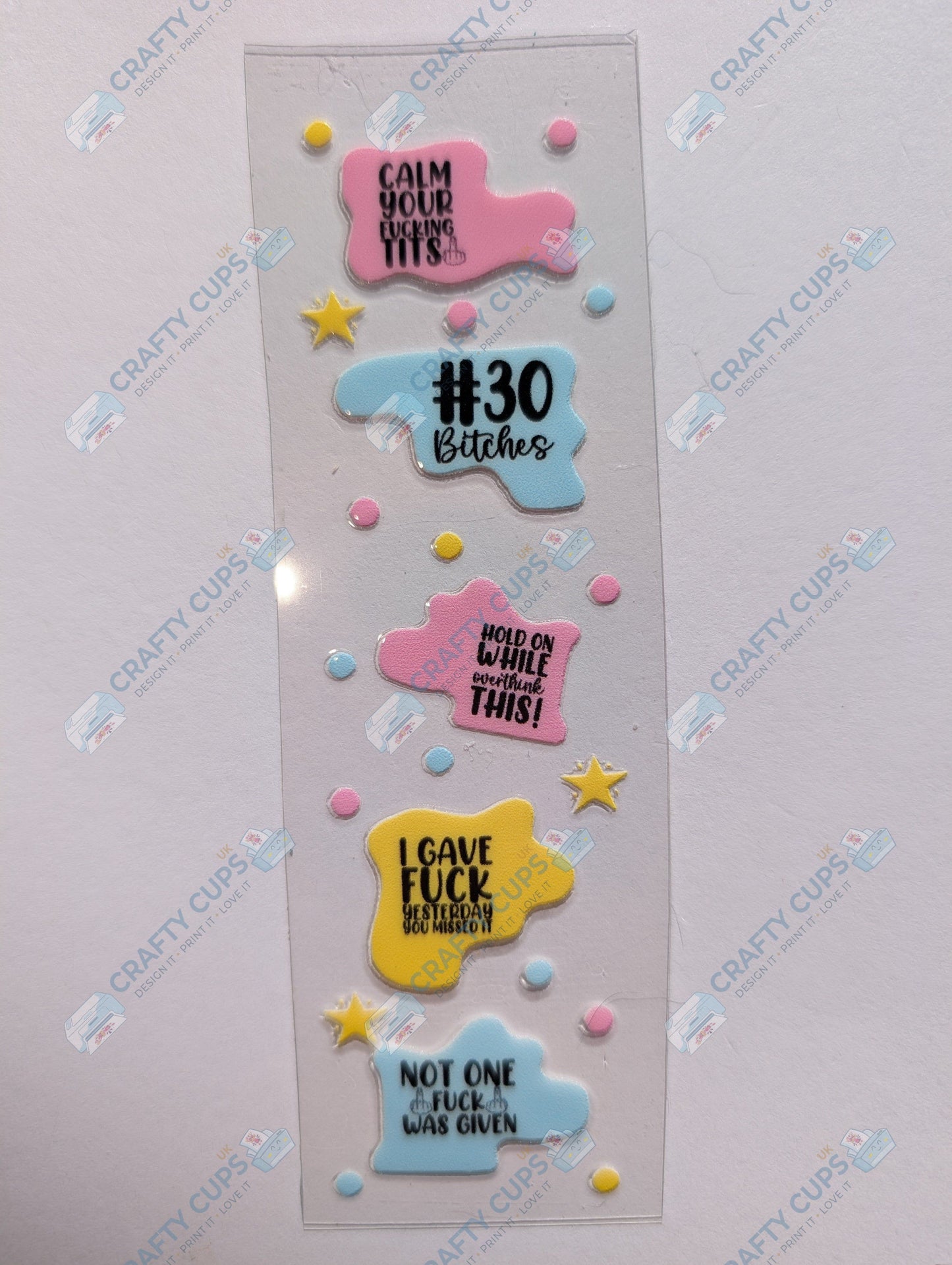 Adult 18+ UVDTF Pen/Bookmark Wrap