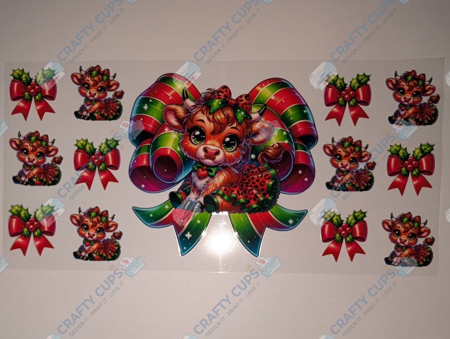 Christmas 16oz UVDTF Wrap #2