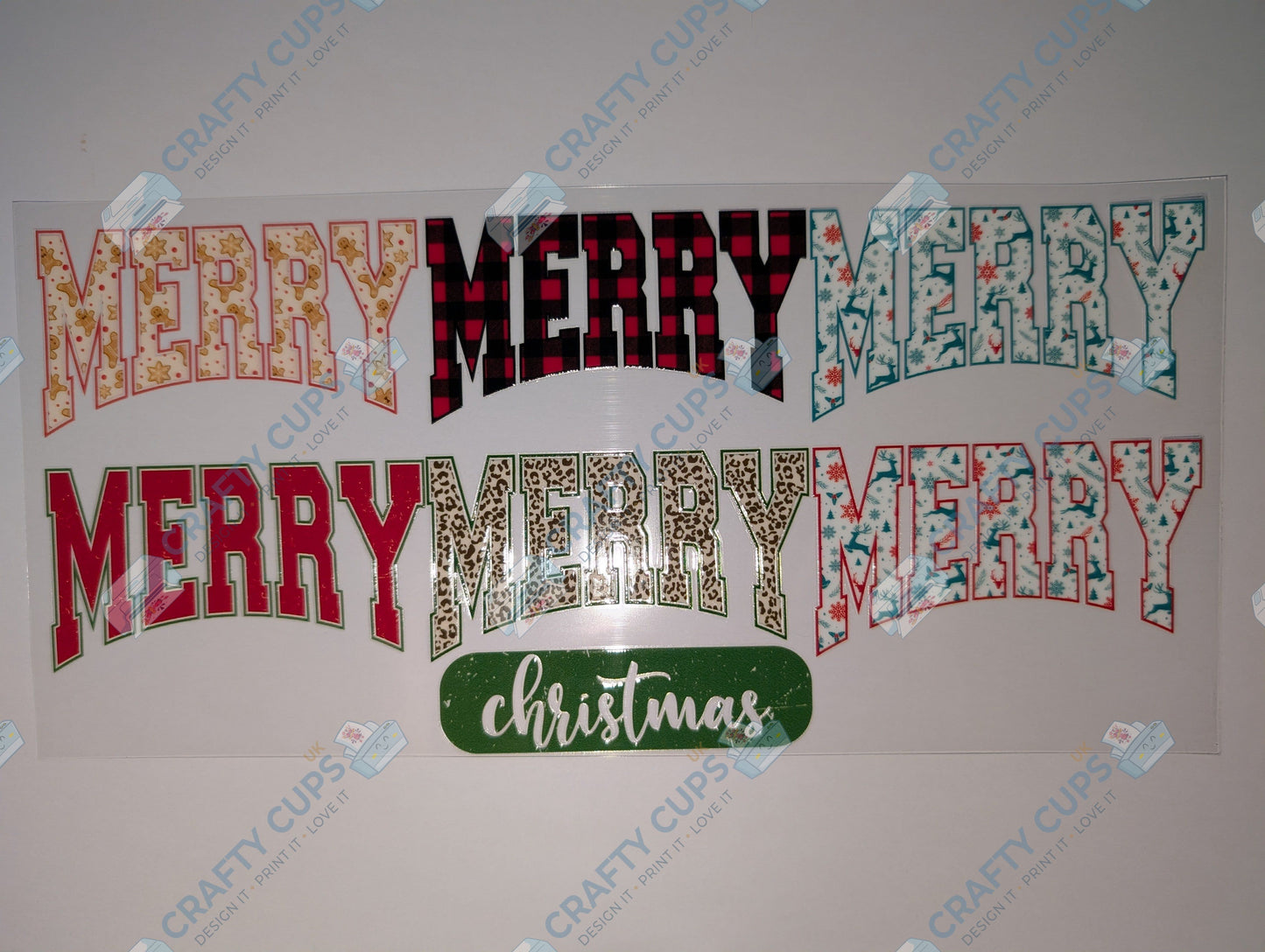 Christmas 16oz UVDTF Wraps