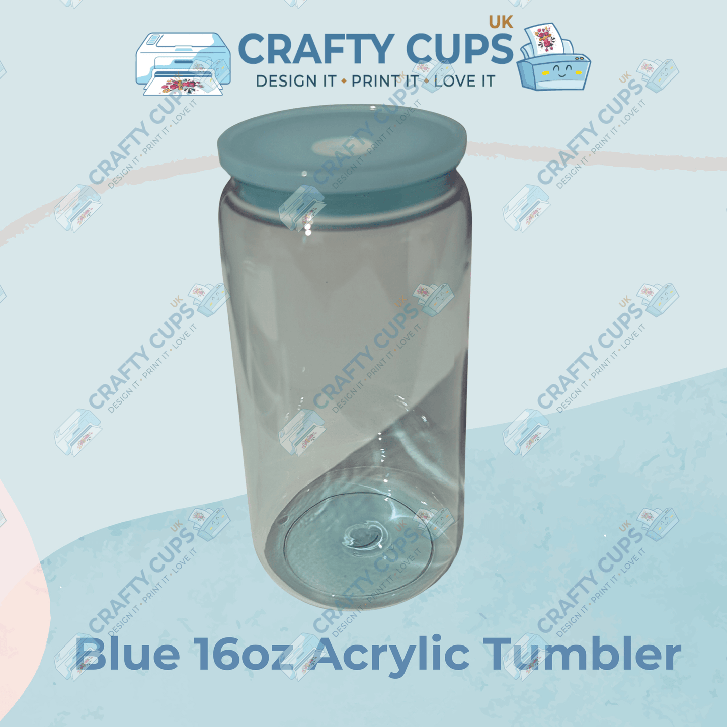 Blank 16oz Acrylic Tumbler | Libby Can Style Cup in Various Colours | Perfect for Crafters, Gifts & Small Businesses