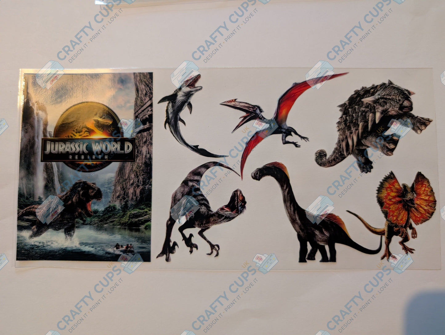 Jurassic World 16oz UVDTF Wrap