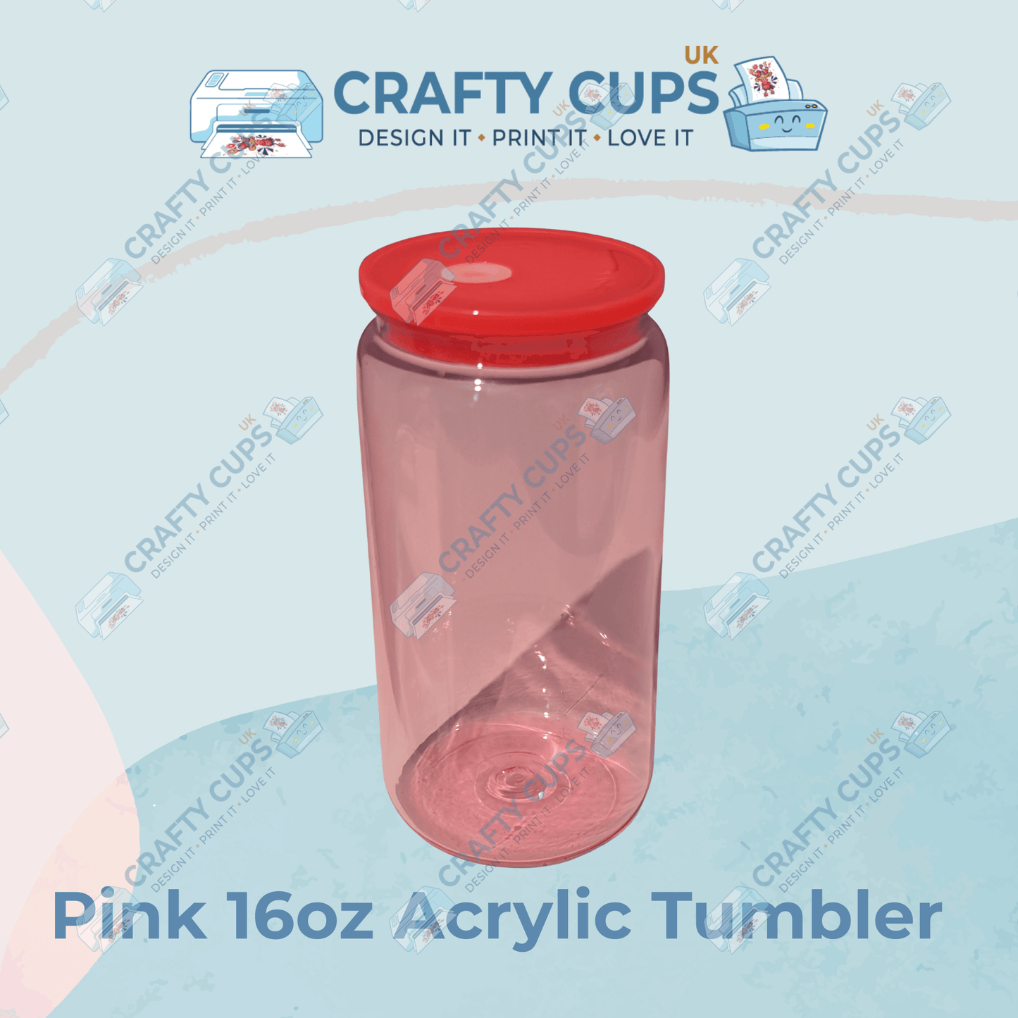 Blank 16oz Acrylic Tumbler | Libby Can Style Cup in Various Colours | Perfect for Crafters, Gifts & Small Businesses