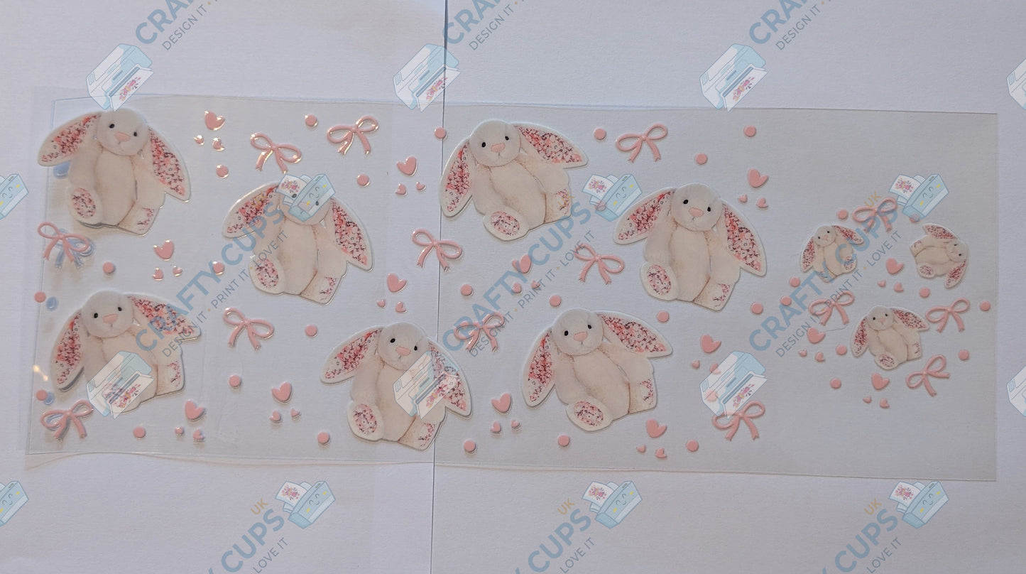 Jelly Cats 16oz Glass Can Wrap with Lid | UVDTF Cup Decal for Libbey | Cute Cat Tumbler Wrap