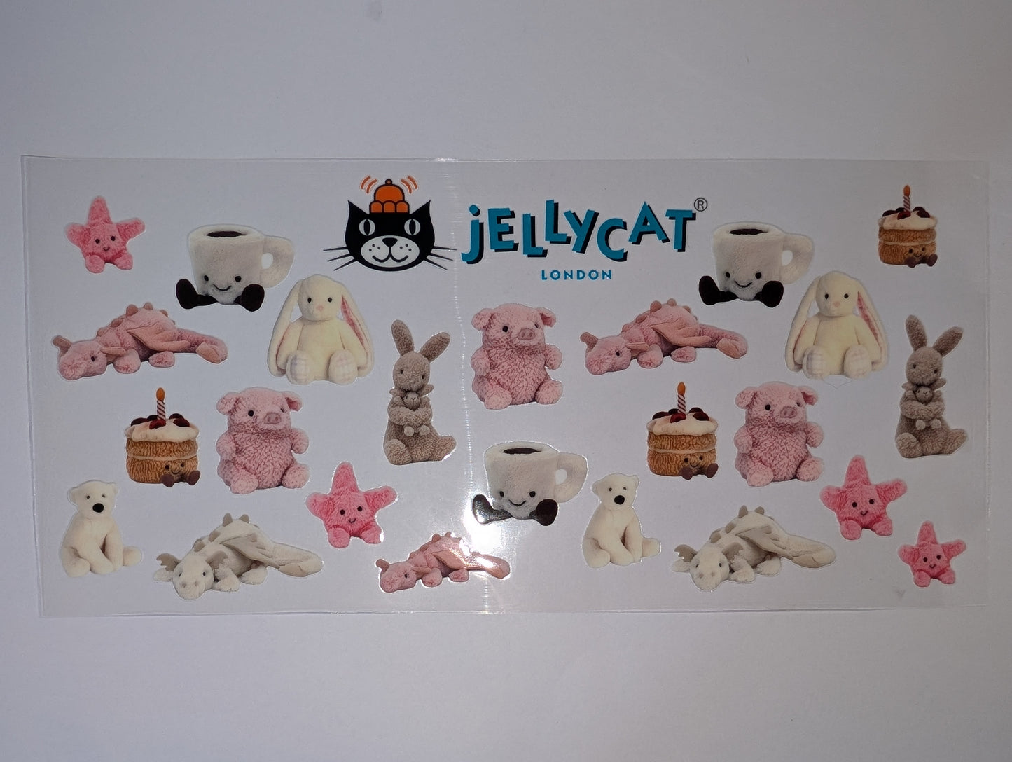 16oz UVDTF Tumbler Wraps – London-Inspired Jelly Cat Designs (Various Styles)