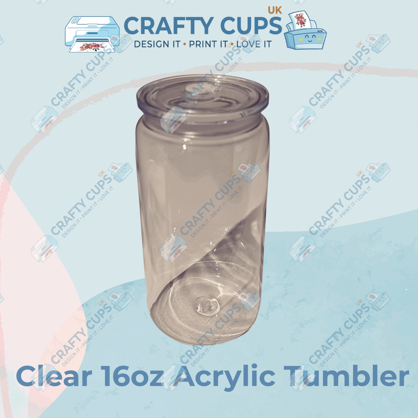 Blank 16oz Acrylic Tumbler | Libby Can Style Cup in Various Colours | Perfect for Crafters, Gifts & Small Businesses
