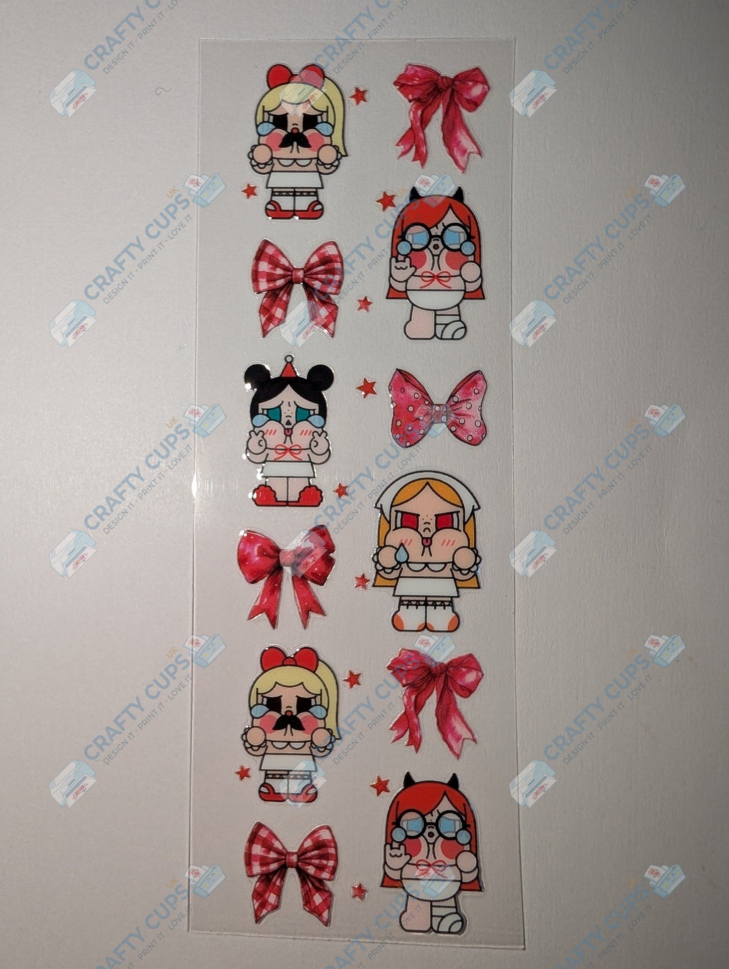 Crybaby Pen & Bookmark UVDTF Wraps – Multiple Designs | Peel & Stick UV Transfers