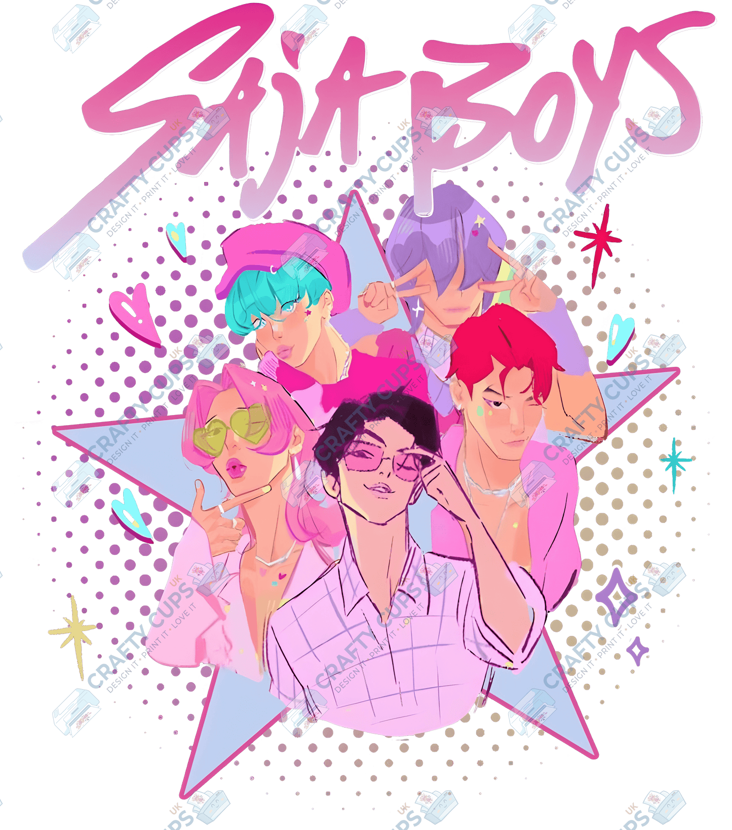 Demon Hunters DTF Transfer – Various Designs & Sizes, Heat Press Ready