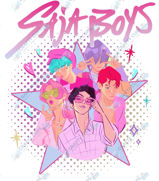 Demon Hunters DTF Transfer – Various Designs & Sizes, Heat Press Ready