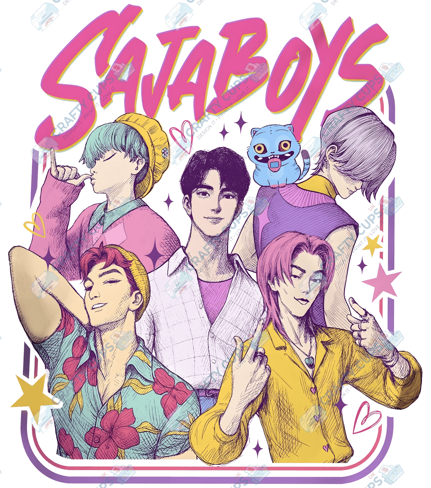 Demon Hunters DTF Transfer – Various Designs & Sizes, Heat Press Ready