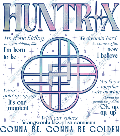 Demon Hunters DTF Transfer – Various Designs & Sizes, Heat Press Ready