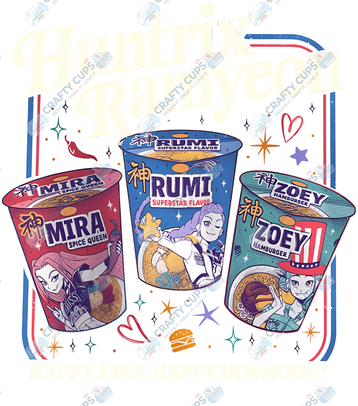 Demon Hunters DTF Transfer – Various Designs & Sizes, Heat Press Ready