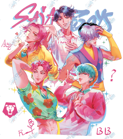 Demon Hunters DTF Transfer – Various Designs & Sizes, Heat Press Ready