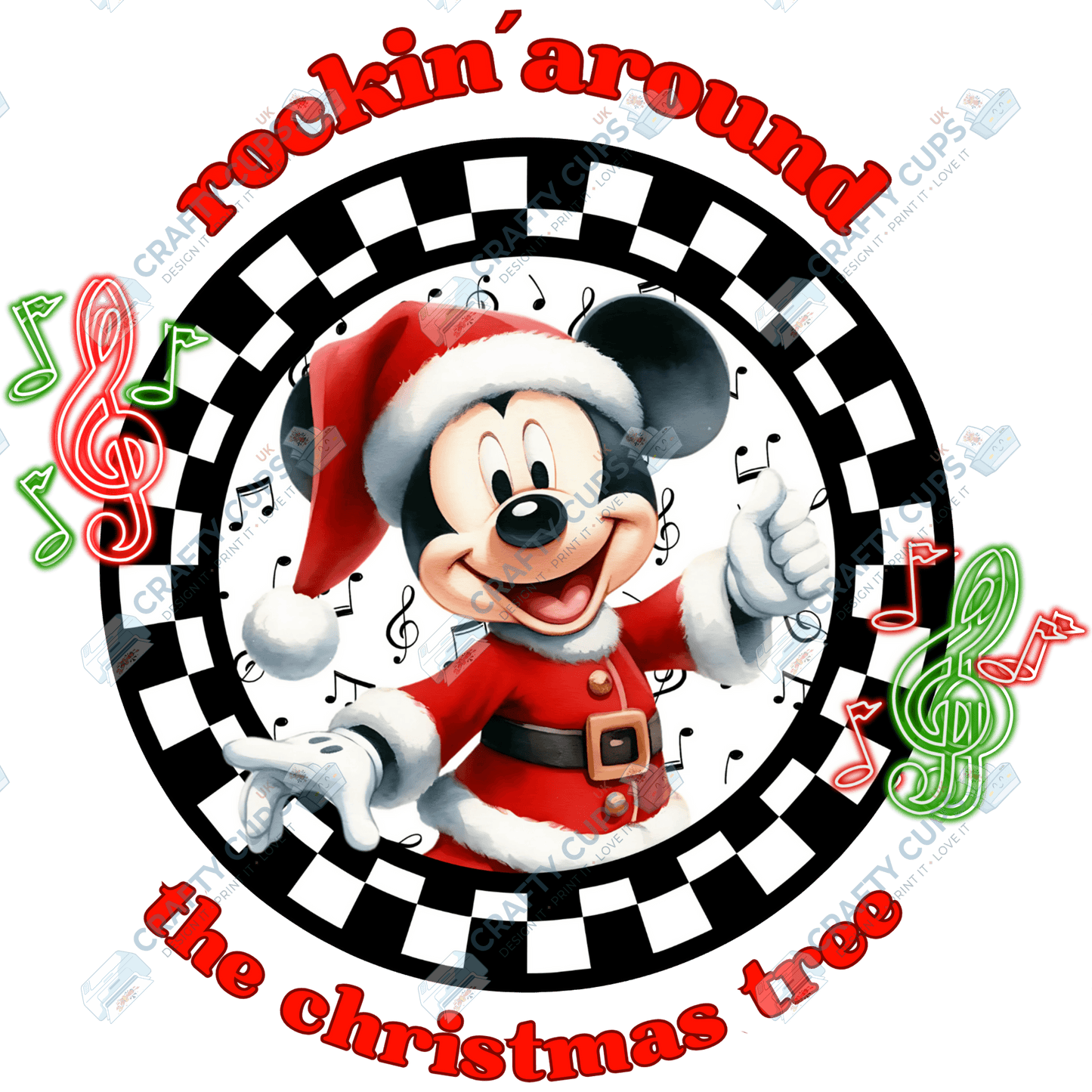 Rockin’ Around the Christmas Tree DTF Transfers (4"–10")