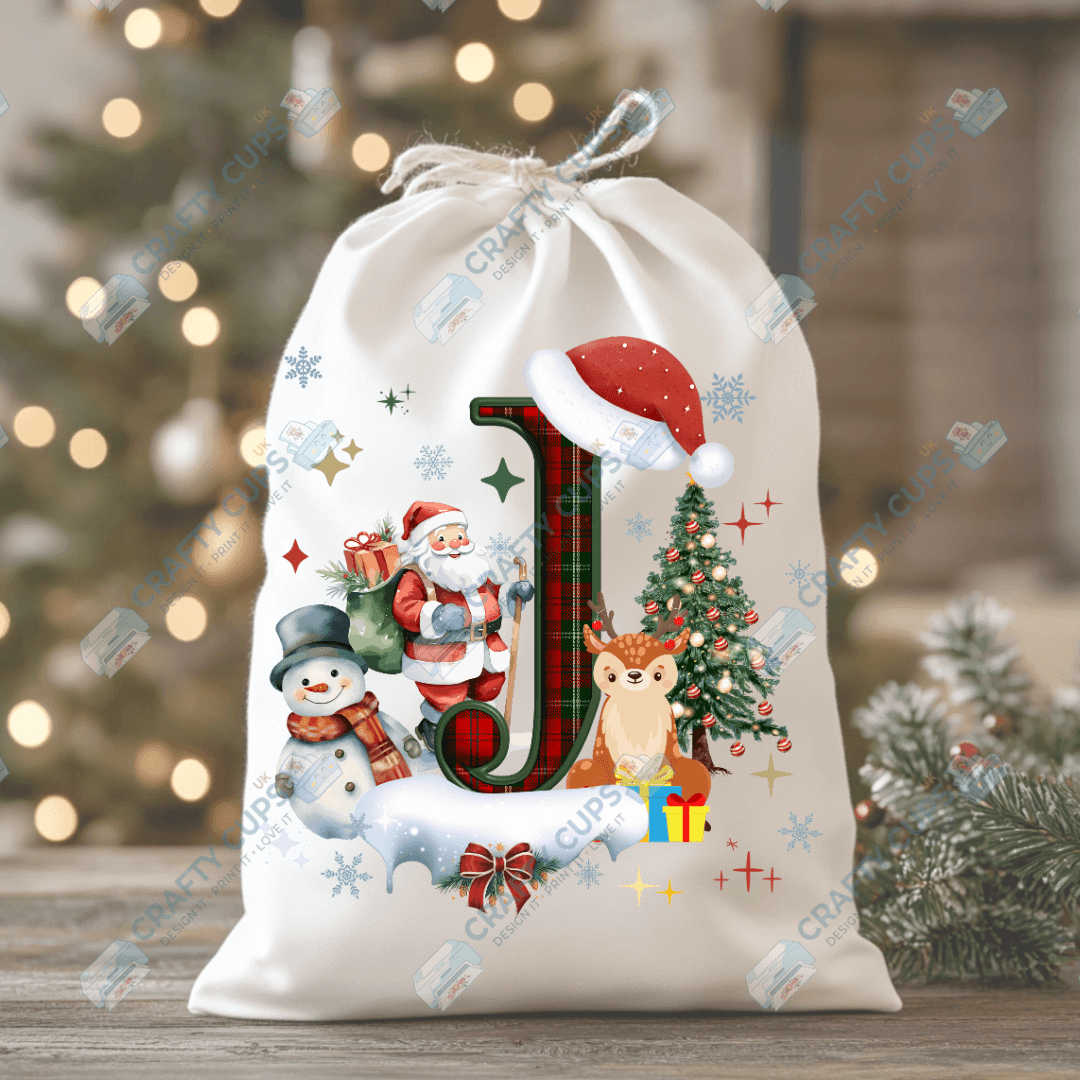 Christmas Alphabet DTF Transfers | A–Z Festive Letter Designs | Various Sizes | Ready to Press | Holiday Shirt Prints