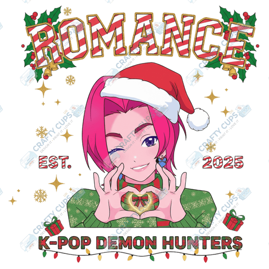 Christmas Demon Hunters DTF Transfer – Festive Anime Style (Part Two of Four), Various Sizes & Designs, Heat Press Ready