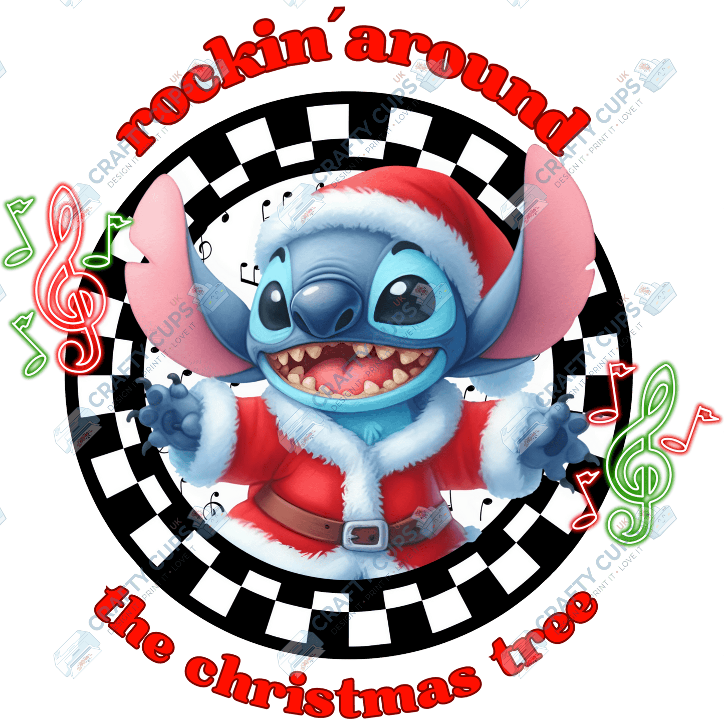 Rockin’ Around the Christmas Tree DTF Transfers (4"–10")