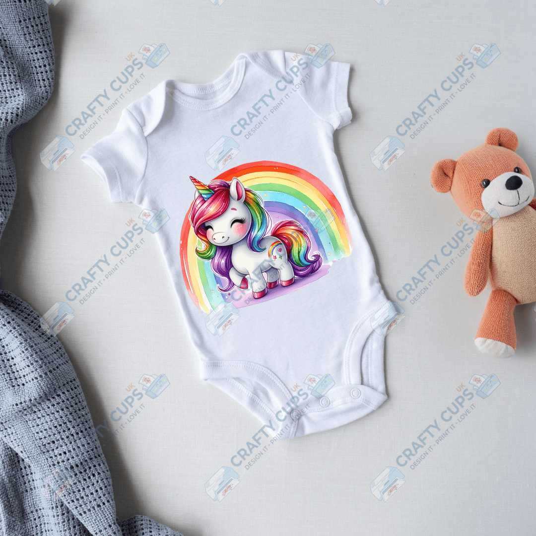 Rainbow Animals DTF Transfers – Colorful Designs for Kids (4"–10")