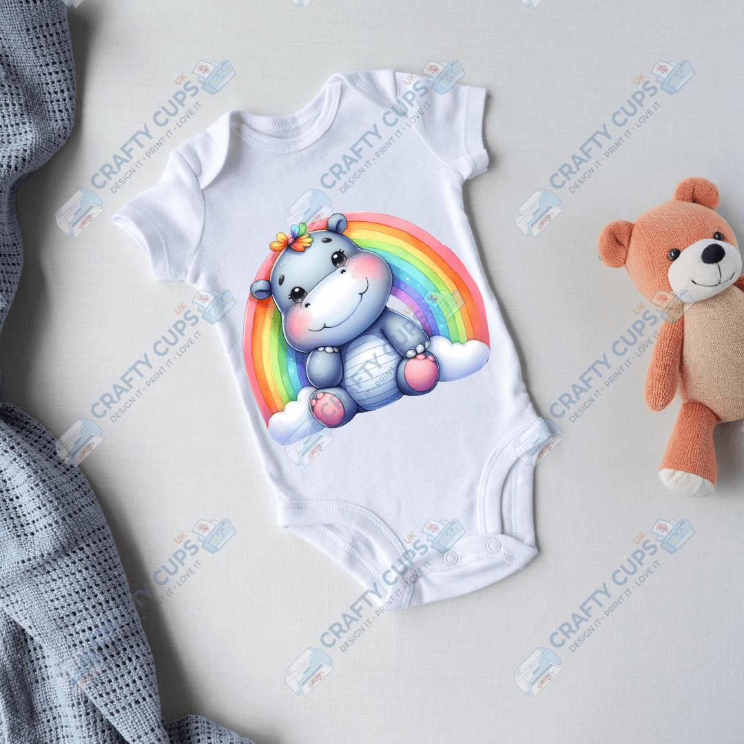 Rainbow Animals DTF Transfers – Colorful Designs for Kids (4"–10")