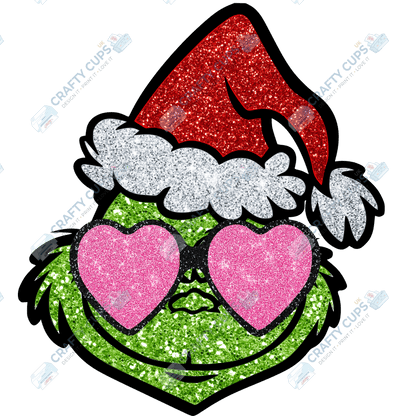 Grinch DTF Transfers – Various Christmas Designs & Sizes (4"–10")