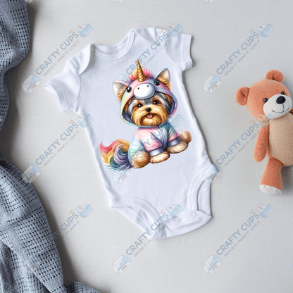 Cute Unicorn DTF Transfers – Magical Designs for Kids (4"–10")