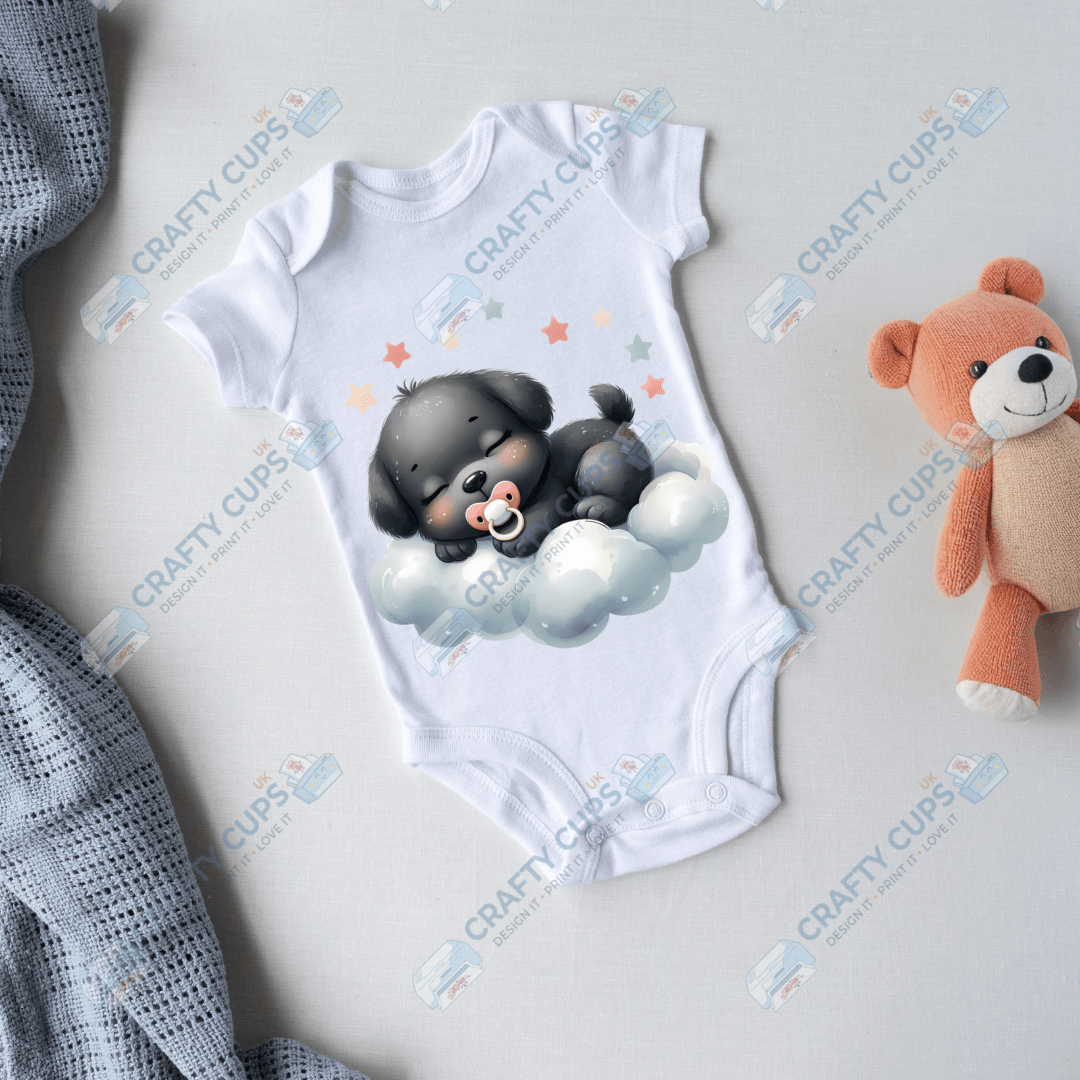 Cute Puppy DTF Transfers – Adorable Baby & Kids Designs (4"–10")