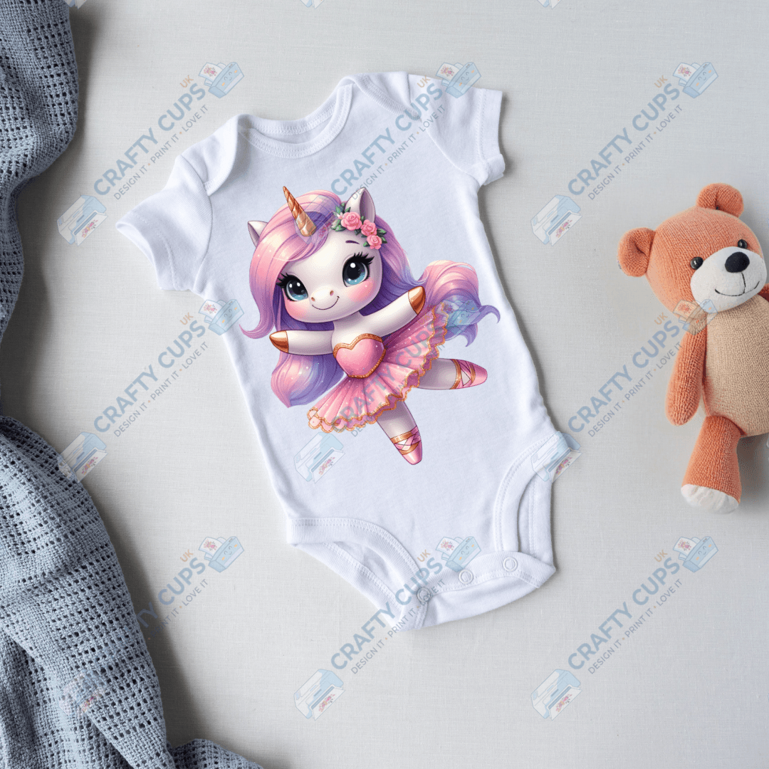 Cute Unicorn DTF Transfers – Magical Designs for Kids (4"–10")