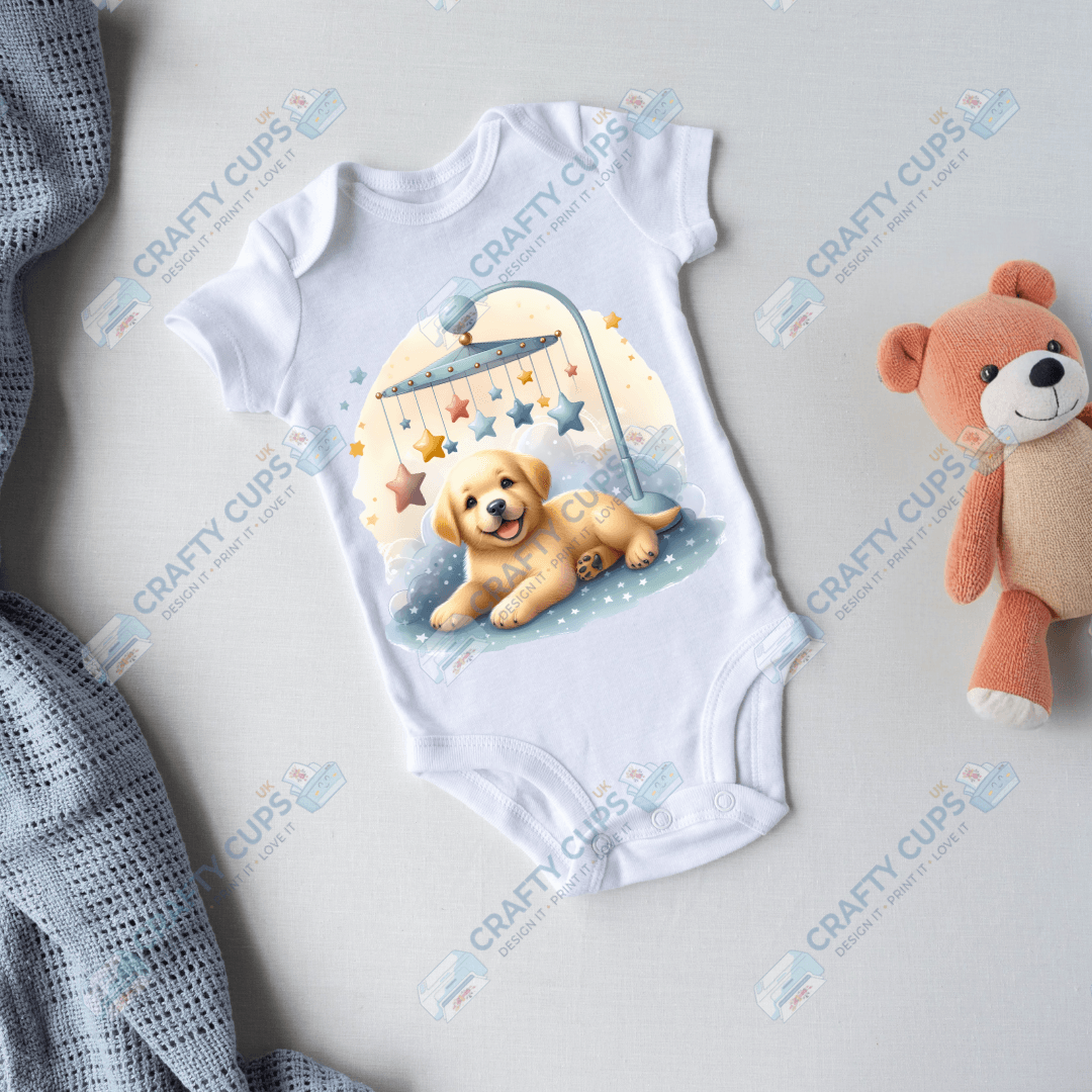 Cute Puppy DTF Transfers – Adorable Baby & Kids Designs (4"–10")