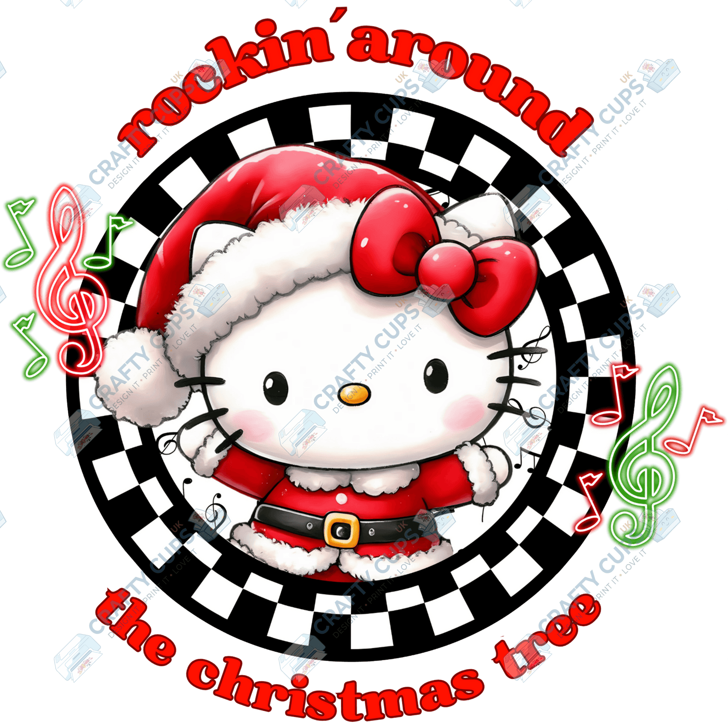 Rockin’ Around the Christmas Tree DTF Transfers (4"–10")