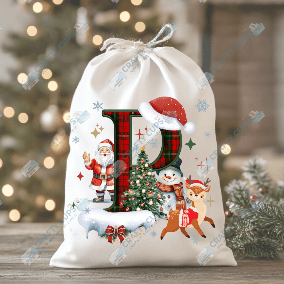 Christmas Alphabet DTF Transfers | A–Z Festive Letter Designs | Various Sizes | Ready to Press | Holiday Shirt Prints