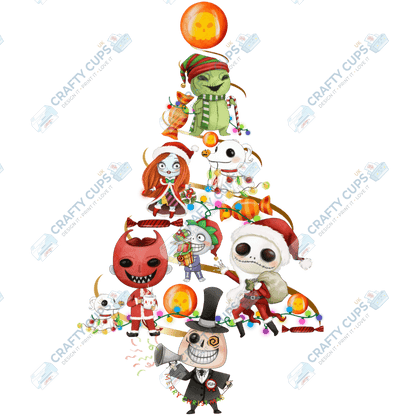 Christmas Tree DTF Transfers – Festive Character Designs (4"–10")