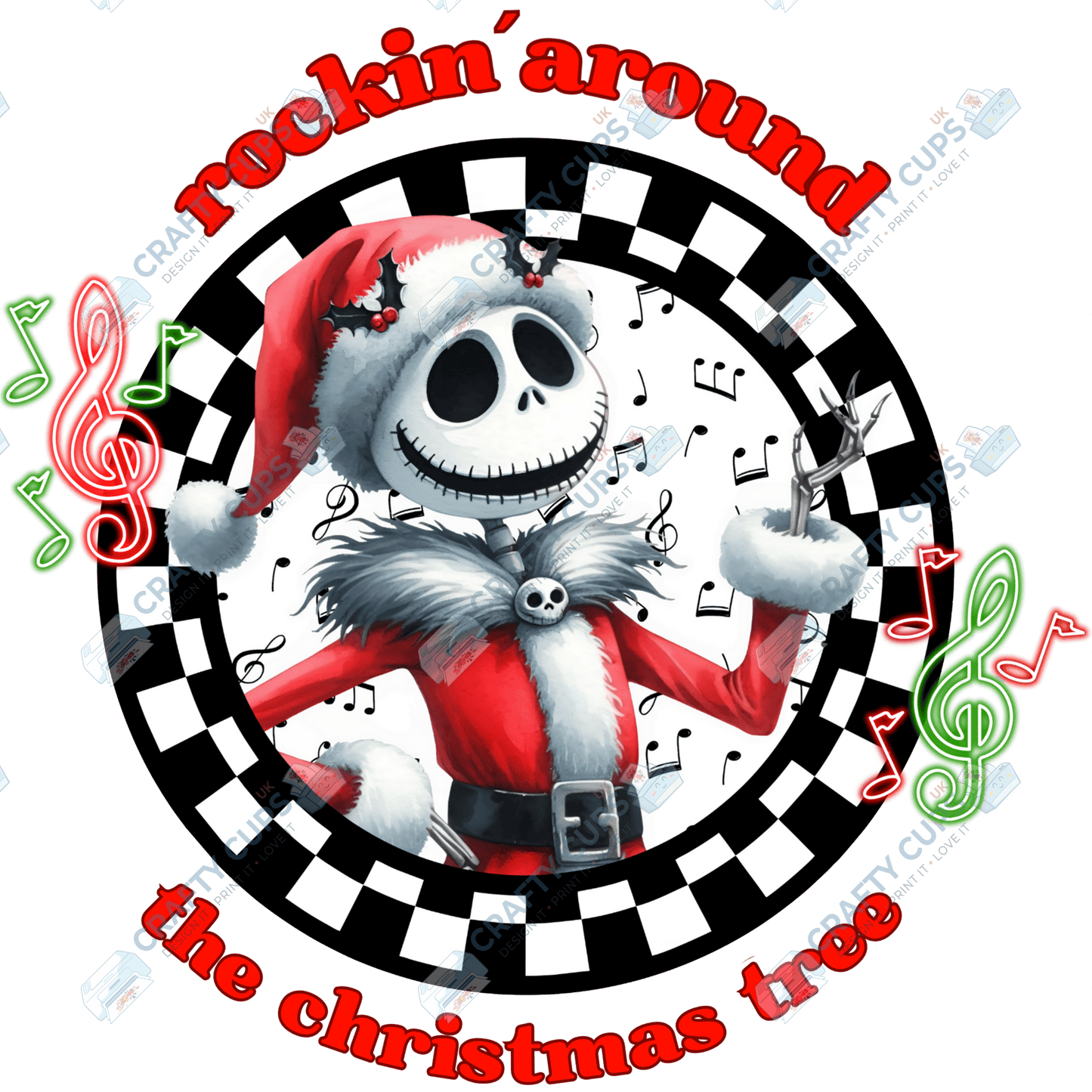 Rockin’ Around the Christmas Tree DTF Transfers (4"–10")