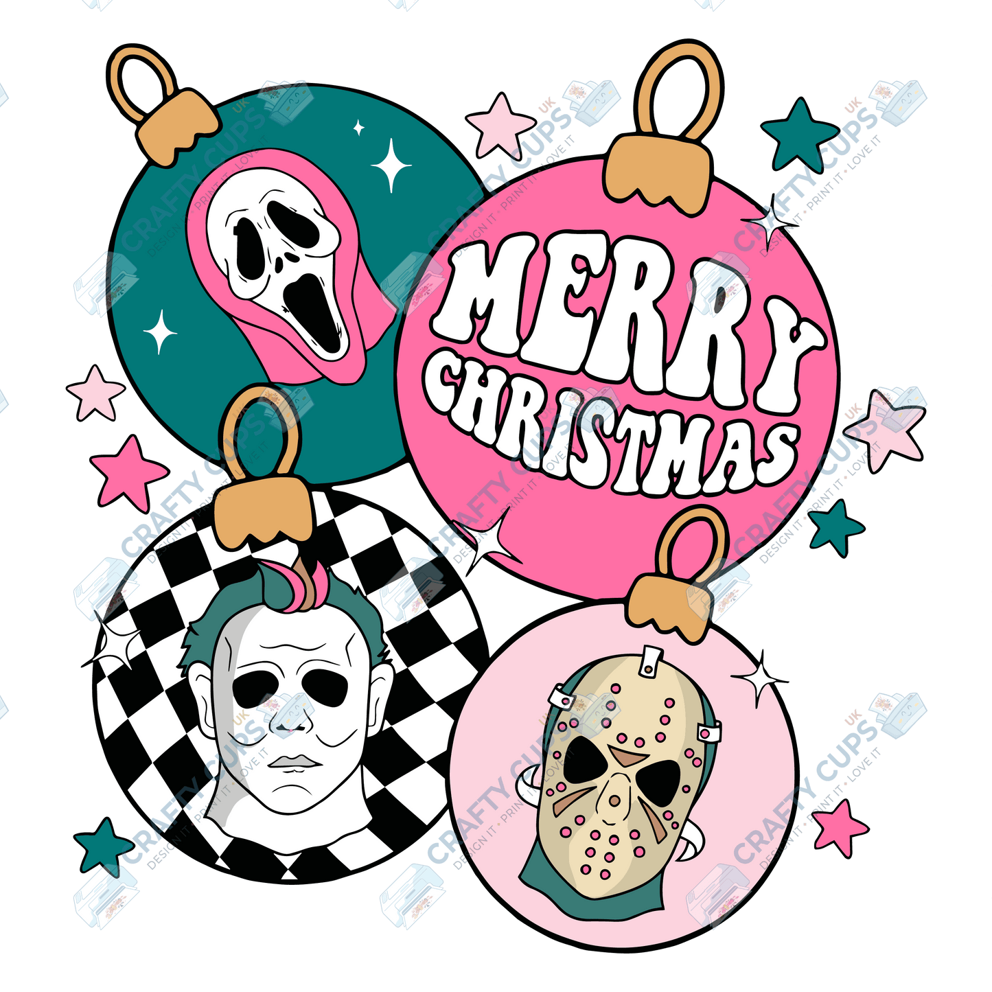 Creepy Christmas DTF Prints – Dark Festive Transfers, Ready to Press