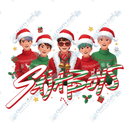 Christmas Demon Hunters DTF Transfer – Festive Anime Style, Various Sizes & Designs, Heat Press Ready