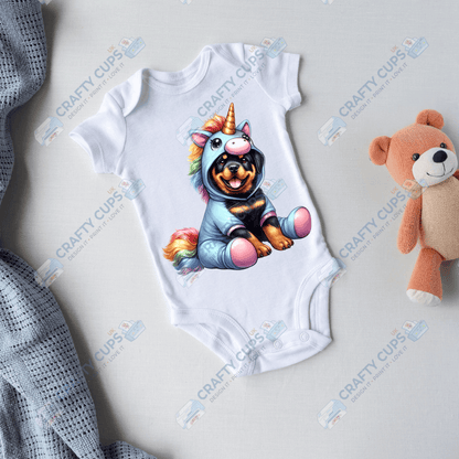 Cute Unicorn DTF Transfers – Magical Designs for Kids (4"–10")