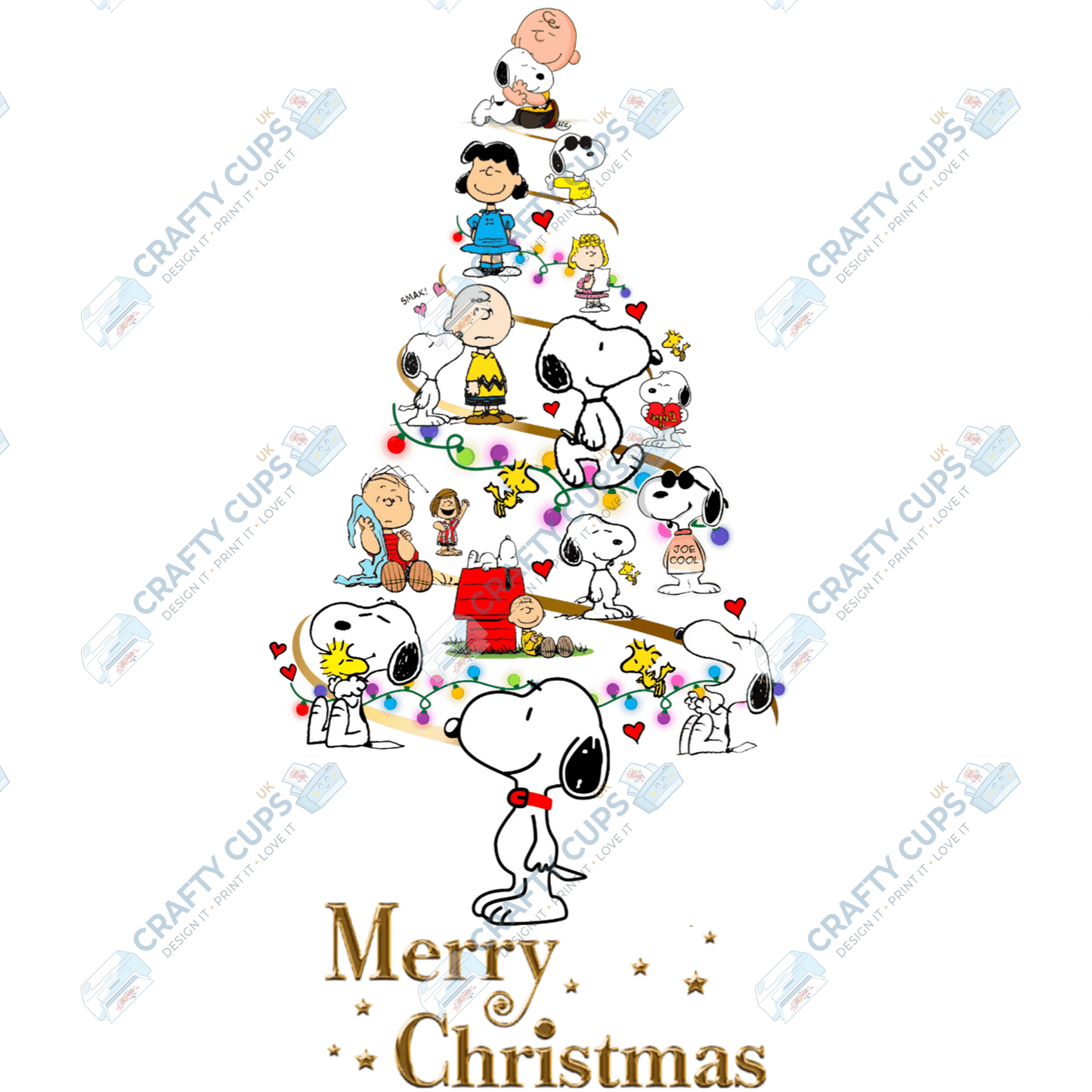 Christmas Tree DTF Transfers – Festive Character Designs (4"–10")