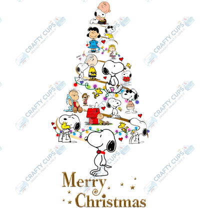 Christmas Tree DTF Transfers – Festive Character Designs (4"–10")