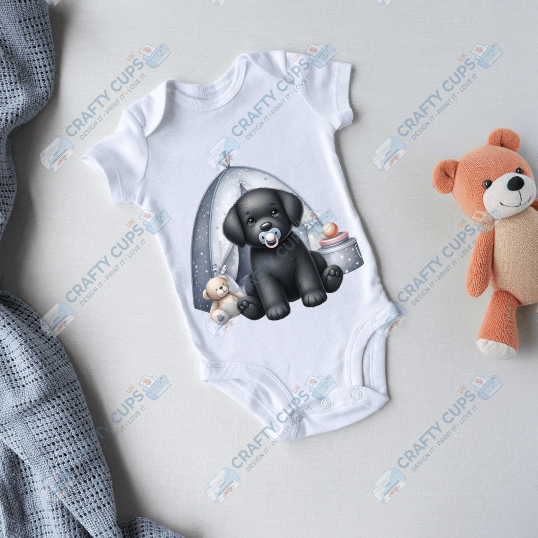 Cute Puppy DTF Transfers – Adorable Baby & Kids Designs (4"–10")