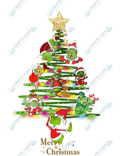 Christmas Tree DTF Transfers – Festive Character Designs (4"–10")