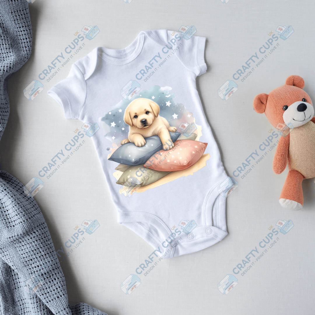 Cute Puppy DTF Transfers – Adorable Baby & Kids Designs (4"–10")