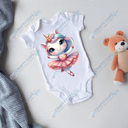 Cute Unicorn DTF Transfers – Magical Designs for Kids (4"–10")