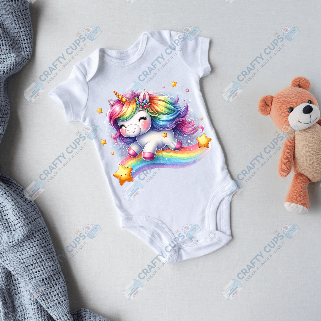 Rainbow Animals DTF Transfers – Colorful Designs for Kids (4"–10")