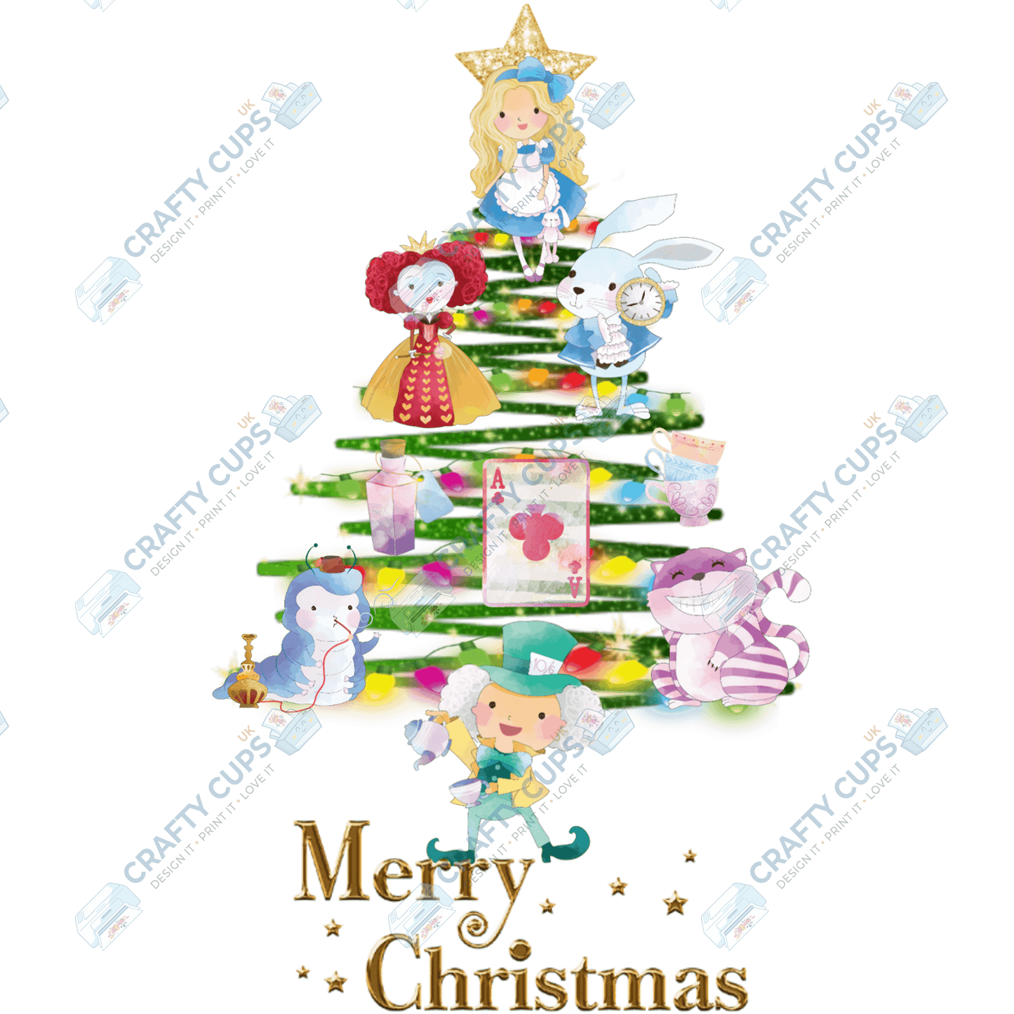 Christmas Tree DTF Transfers – Festive Character Designs (4"–10")