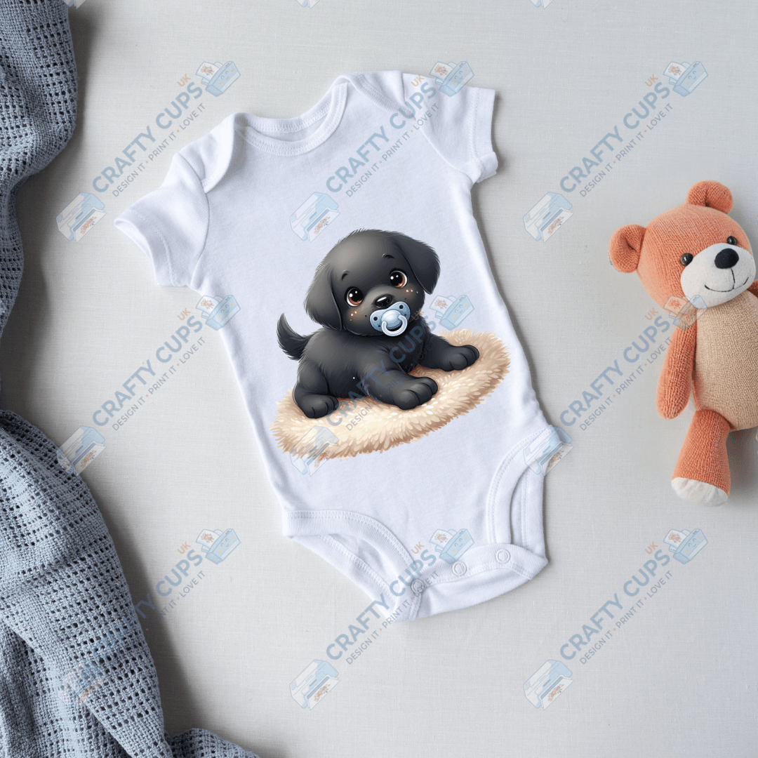 Cute Puppy DTF Transfers – Adorable Baby & Kids Designs (4"–10")