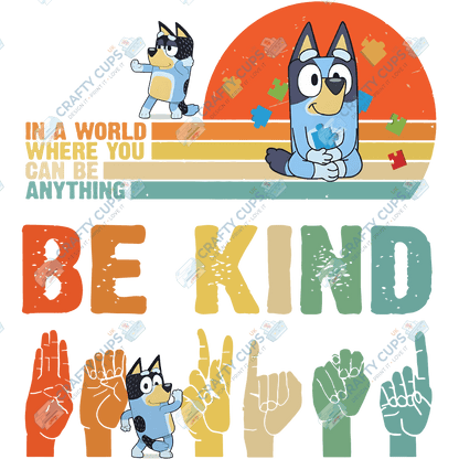 Cartoon Autism Awareness DTF Transfers – Colorful Puzzle Piece Prints for Shirts, Hoodies & Gifts