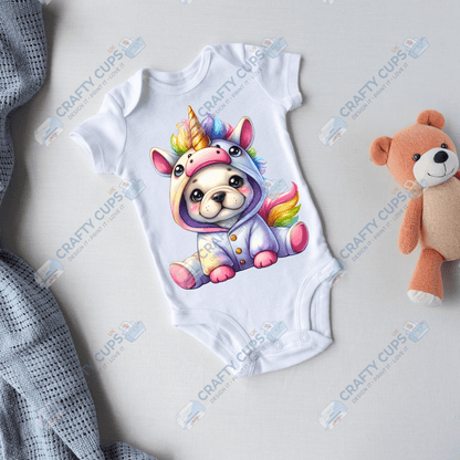 Cute Unicorn DTF Transfers – Magical Designs for Kids (4"–10")