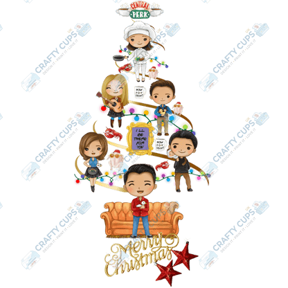 Christmas Tree DTF Transfers – Festive Character Designs (4"–10")