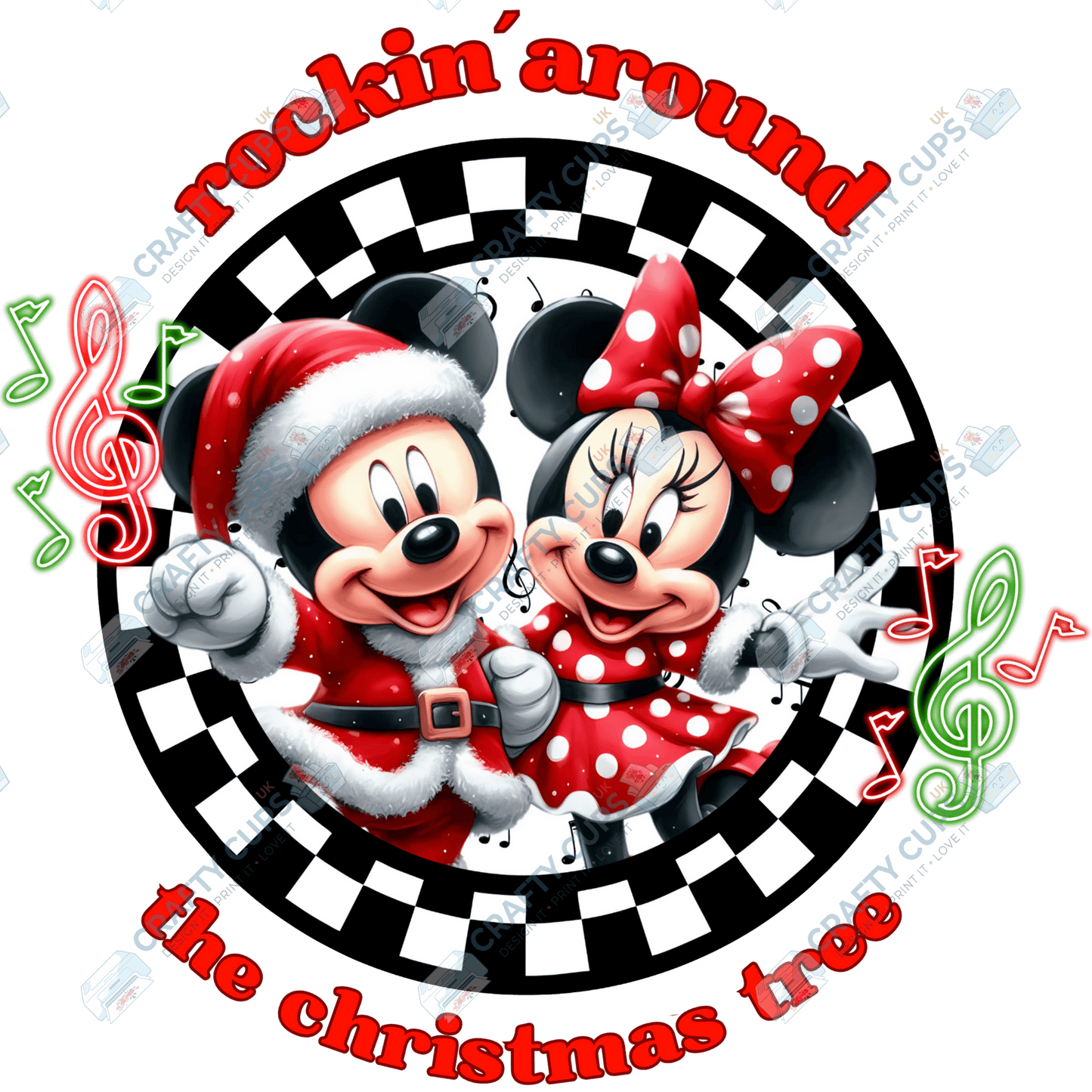 Rockin’ Around the Christmas Tree DTF Transfers (4"–10")