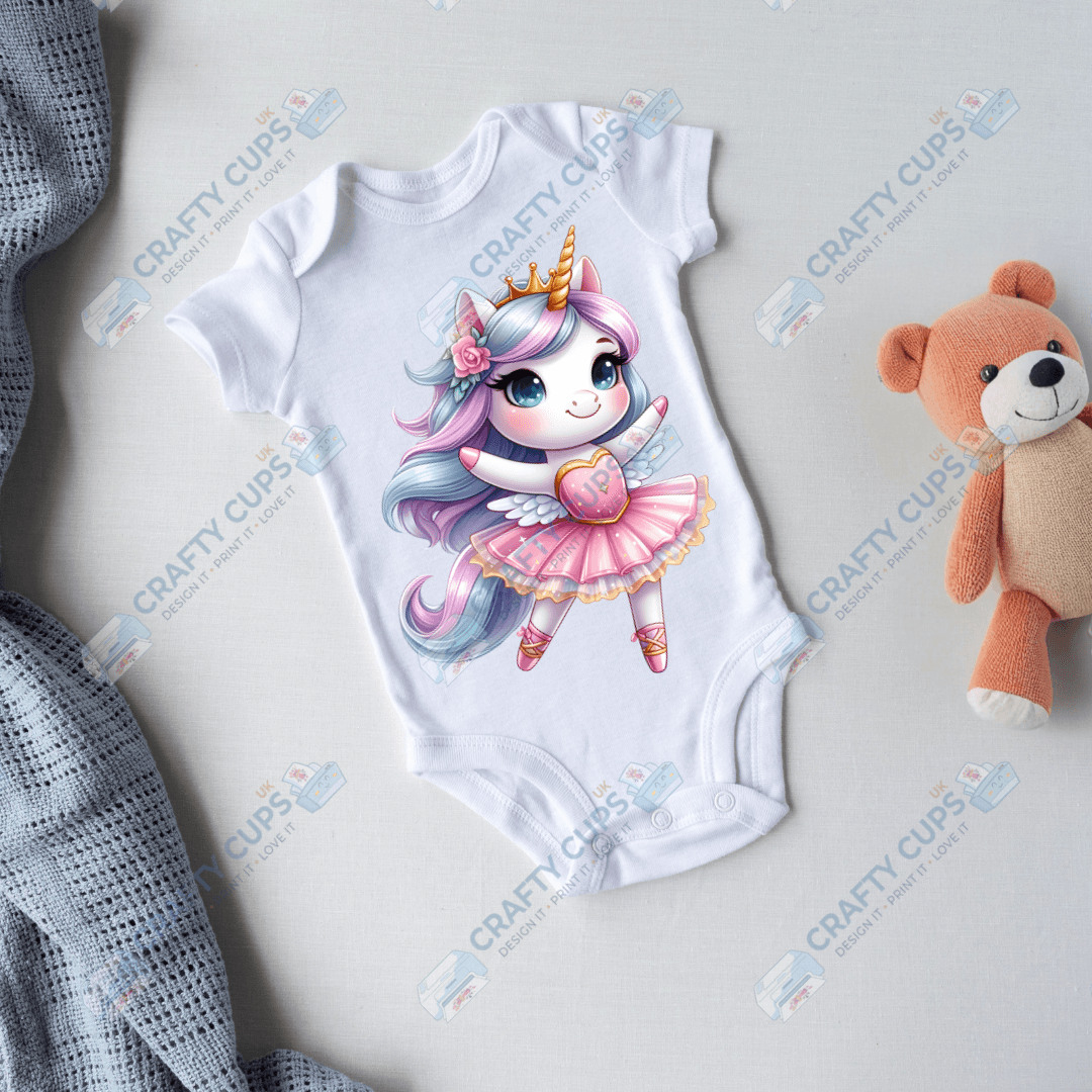 Cute Unicorn DTF Transfers – Magical Designs for Kids (4"–10")